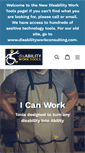 Mobile Screenshot of disabilityworktools.com